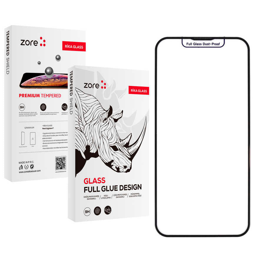 Zore Rika Premium iPhone 11 Uyumlu Temperli Cam Ekran Koruyucu