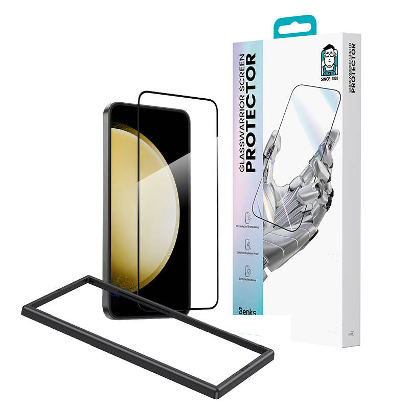 Benks Glass Warrior HD Galaxy S25 Ultra Uyumlu Ekran Koruyucu – Kolay Uygulama Aparatlı