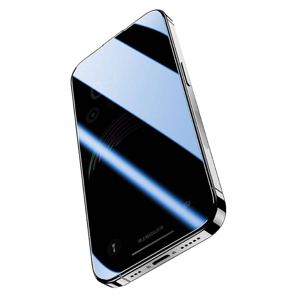Benks iPhone 14 Pro Max Uyumlu V Pro Ultra Shield Privacy 0.3mm Hayalet Ekran Koruyucu + Kolay Uygulama Aparatlı