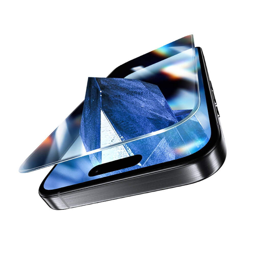 Benks Glass Warrior iPhone 16 Uyumlu Safir Coating 0.3mm Cam Ekran Koruyucu + Kolay Uygulama Aparatlı