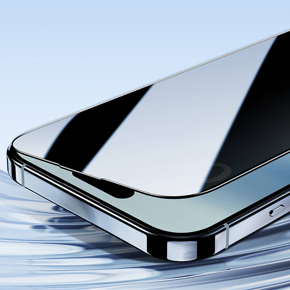 Benks iPhone 16 Plus Uyumlu Ultra Shield 0.3mm Privacy Hayalet Ekran Koruyucu + Kolay Uygulama Aparatlı